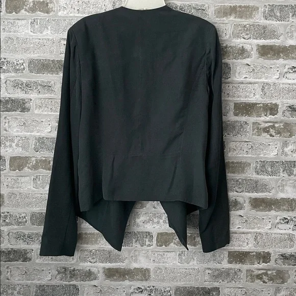 Banana Republic Unstructured Open-front Blazer Gray-Blue Size 8 - Picture 3 of 8